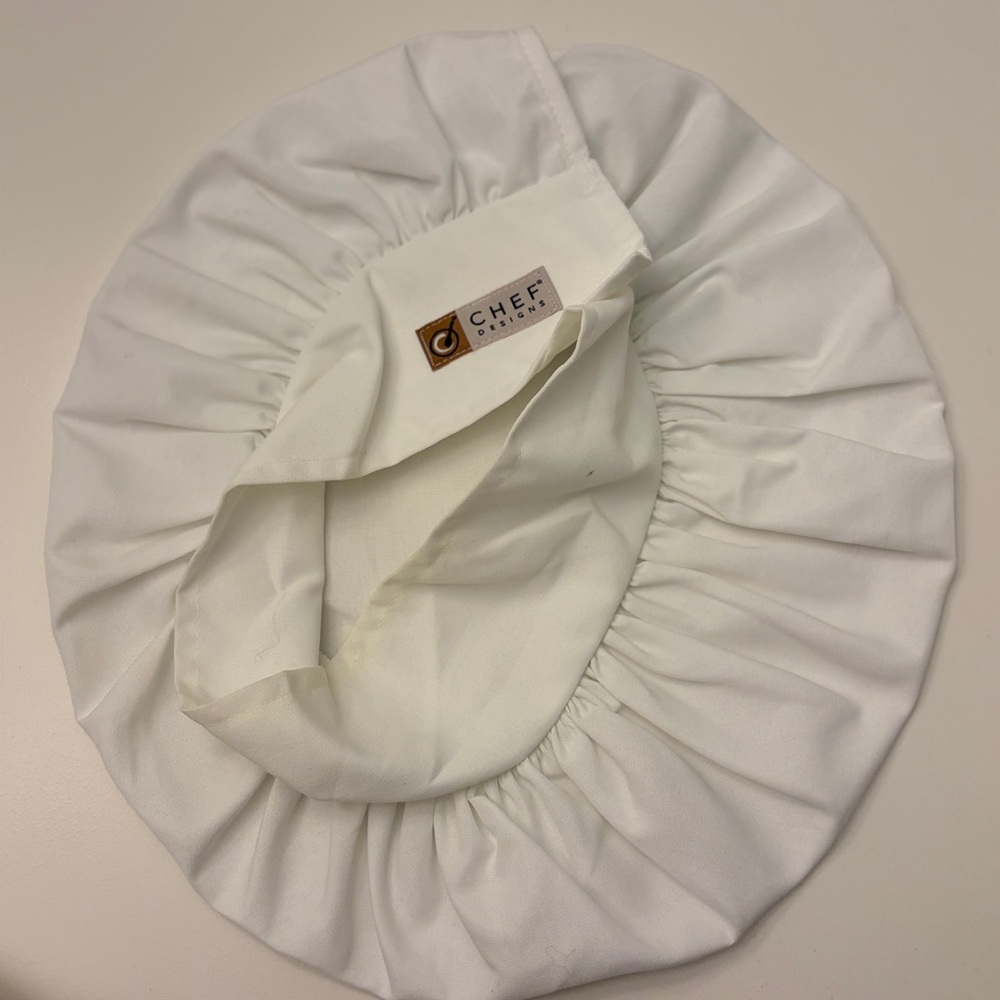 Chef Designs Hat Adult Size Large White Adjustable Cook Kitchen Party